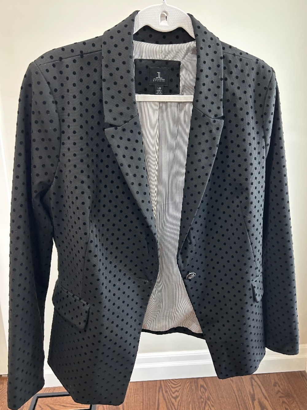 Black Polka Dot Blazer